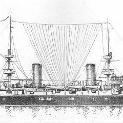 1898 - Incrociatore corazzato 'Carlo Alberto'